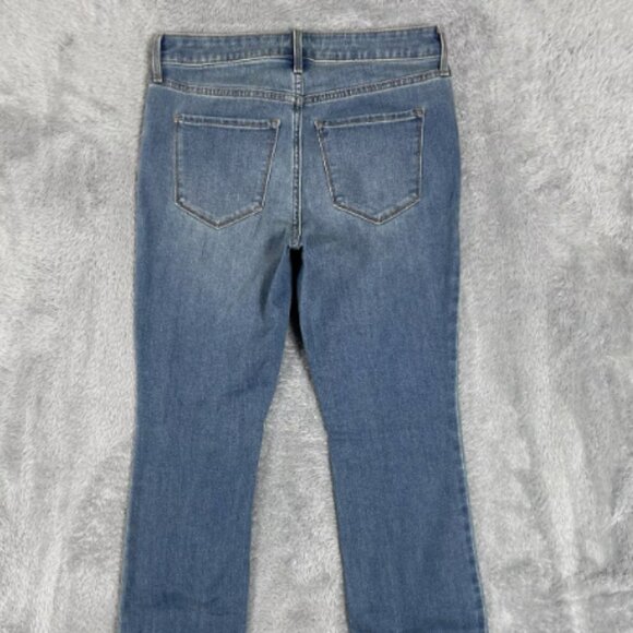 Blue Kicker Bootcut Mid Rise Stretch Denim Pants - Picture 3 of 5